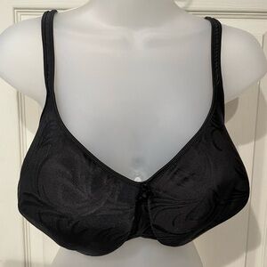 Bali Black Floral Pattern Bra